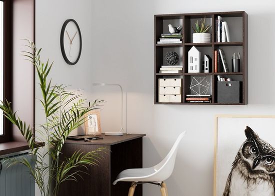 Полка ИОН 4 венге (754*754*230)/1/(СНЯТА С ПР-ВА)