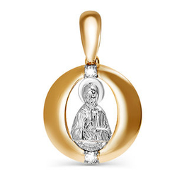 Подвеска из золота с фианитами