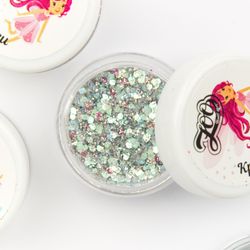 Zoo nail Микс шестигранников Крылья Феи 1407, 2гр