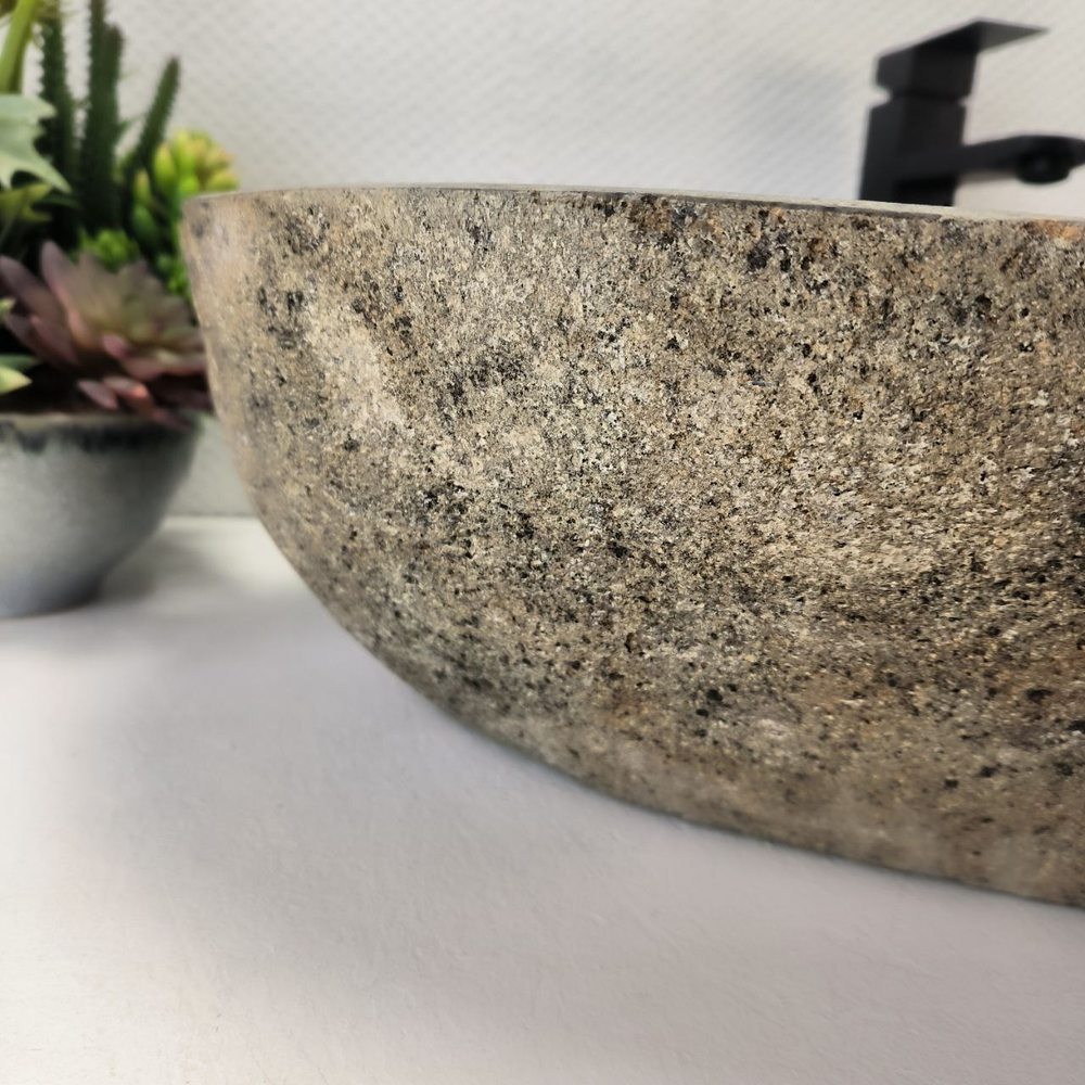 Раковина из речного камня RS-63640 (79*45*16) 0125
