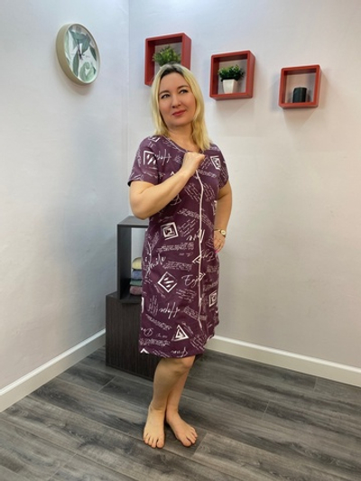 Халат женский "Надин К.П" ХК-126 молния (ТрикТекс)