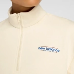 Женская толстовка New Balance WT53513BK - бежевая