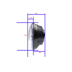 Светодиодная фара 5,75", 45W ближний / дальний, 12V, 1шт.