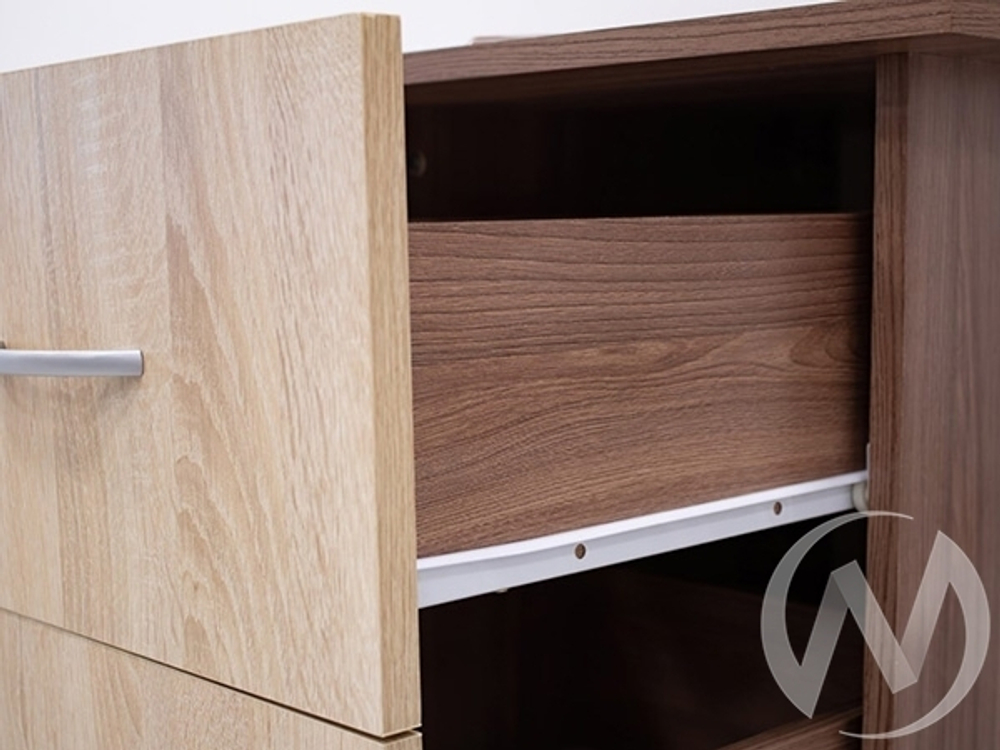 Стол письменный Сити-1 (ясень шимо/дуб сонома)