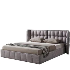 Кровать Hush с подъемным механизмом, 180х200 см, темно-бежевая