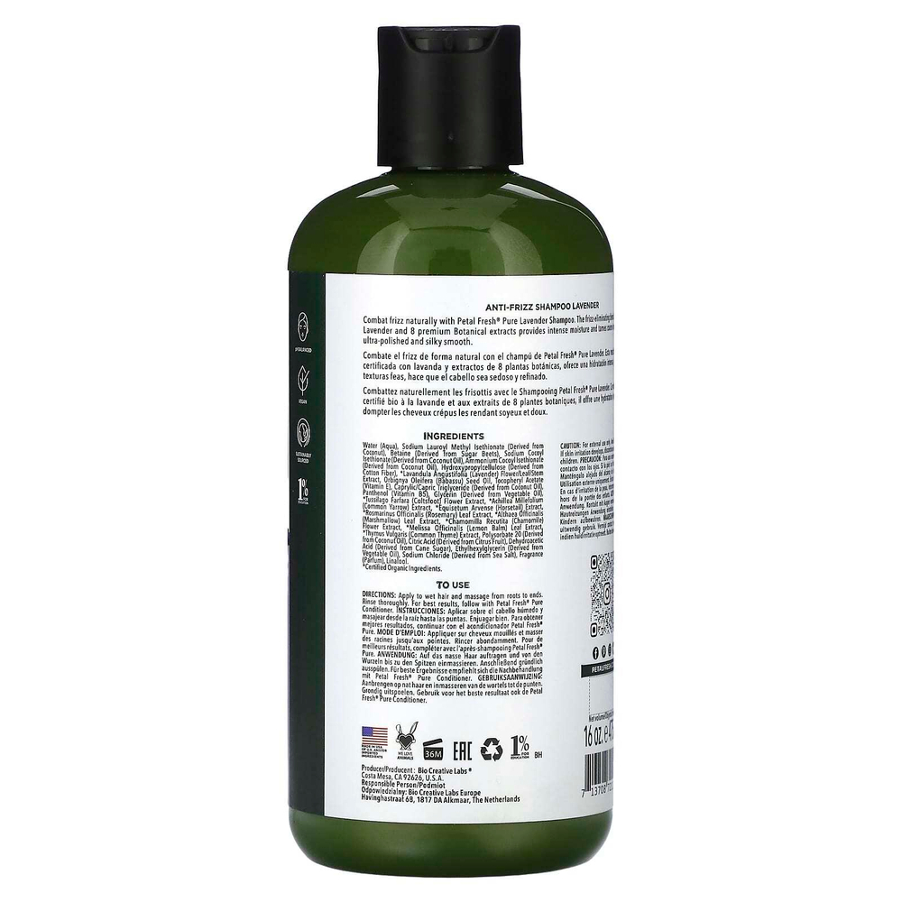 Petal Fresh, шампунь против пушения, с запахом лаванды, 475 мл (16 жидк. унций)