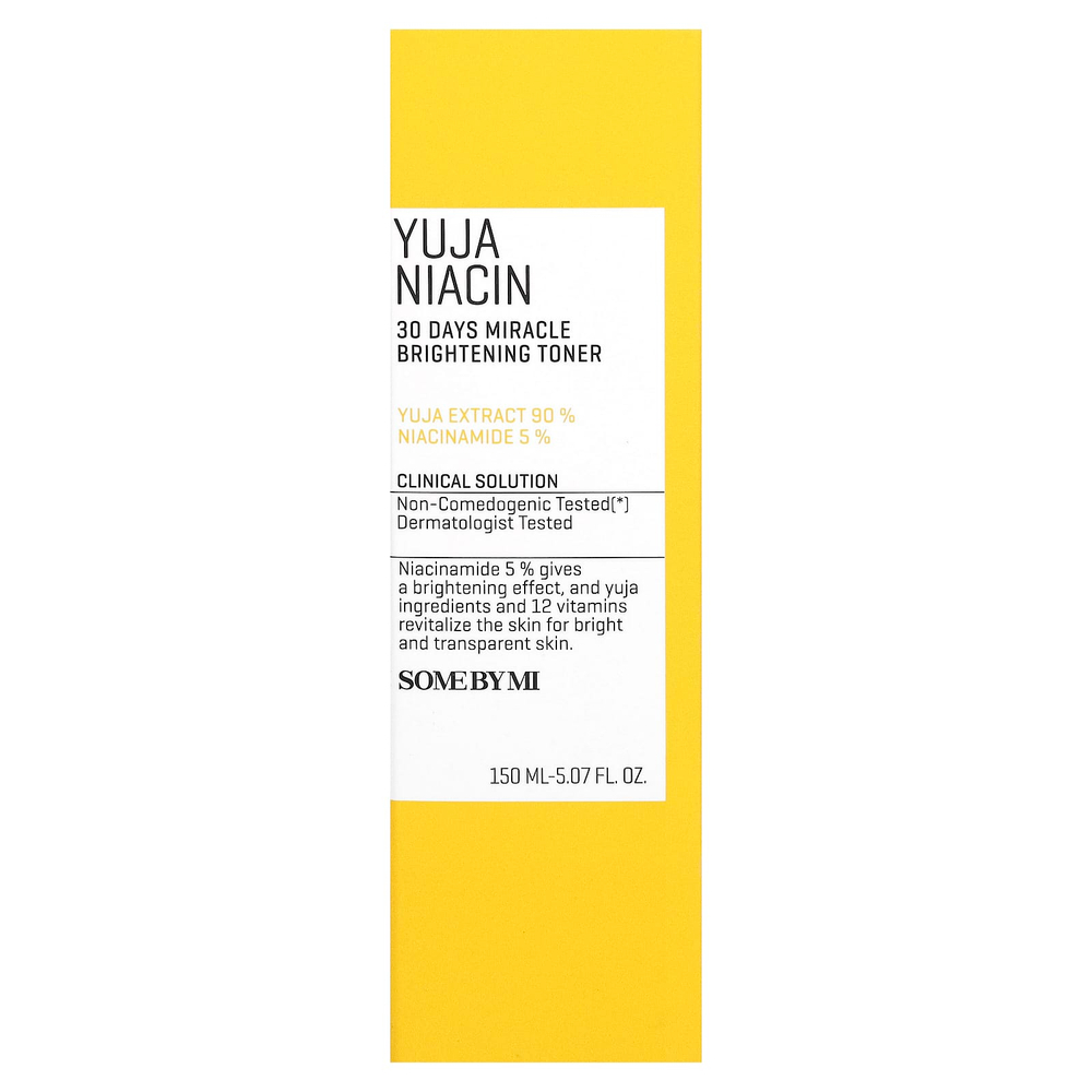 SOME BY MI, Yuja Niacin, 30 Days Bright Miracle, осветляющий тоник, 150 мл (5,07 жидк. унции)