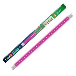 LED-T8-9W-SPSB-G13-CL PLP30WH Лампа светодиодная для растений. Форма T8. прозрачная. Спектр для рассады и цветения. ТМ Uniel.