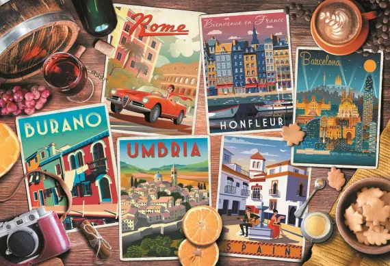 Puzzles - "1500" - Traveling around the Europe / ADOBE SOTCK_L