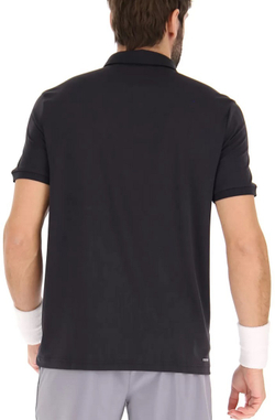 Мужское теннисное поло Lotto Squadra II Polo - all black