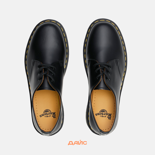 Ботинки Dr. Martens 1461 Yellow Stitch Smooth артикул:11838002 - купить в магазине Дайс