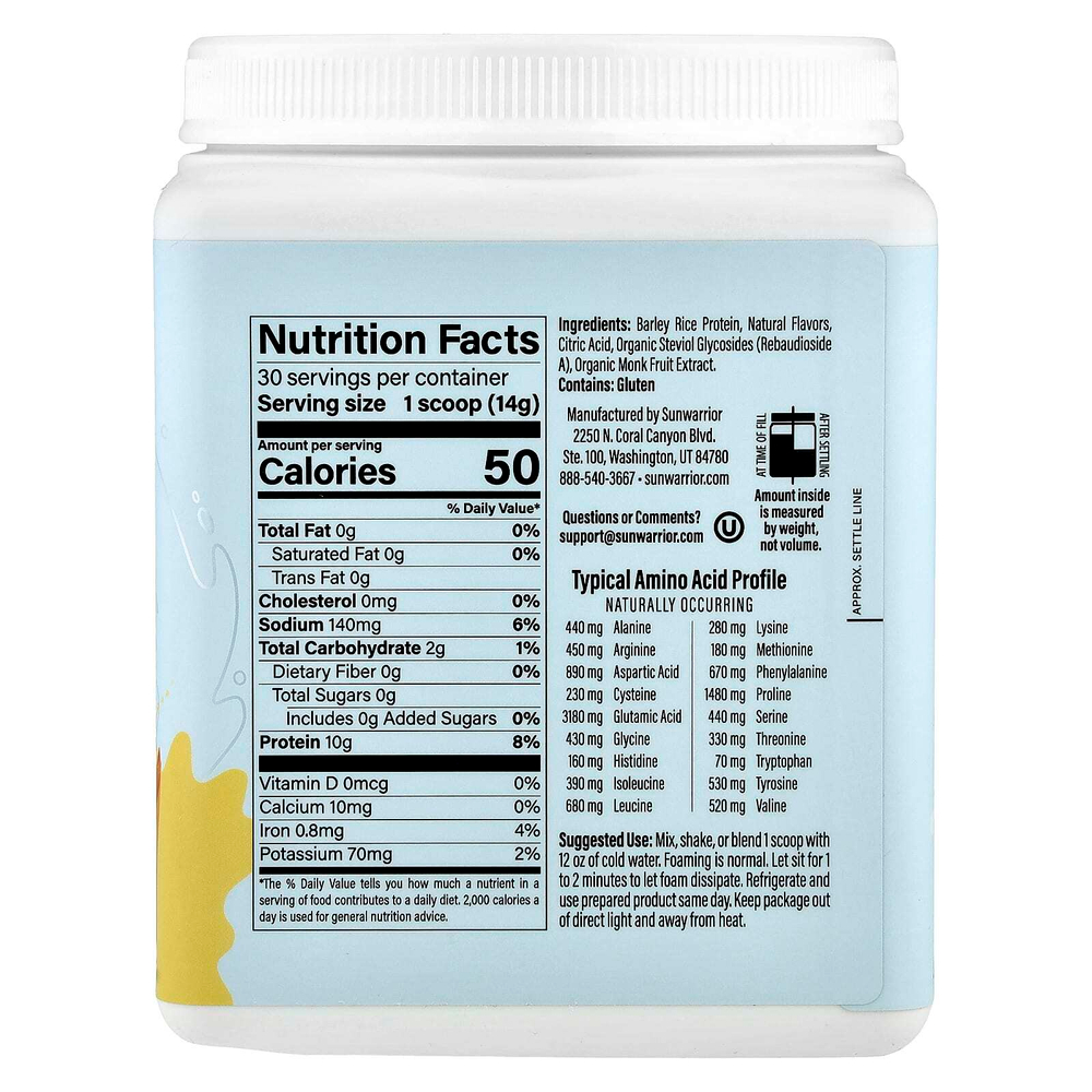 Sunwarrior, Clear Protein Refresher, персик и манго, 420 г (14,8 унции)