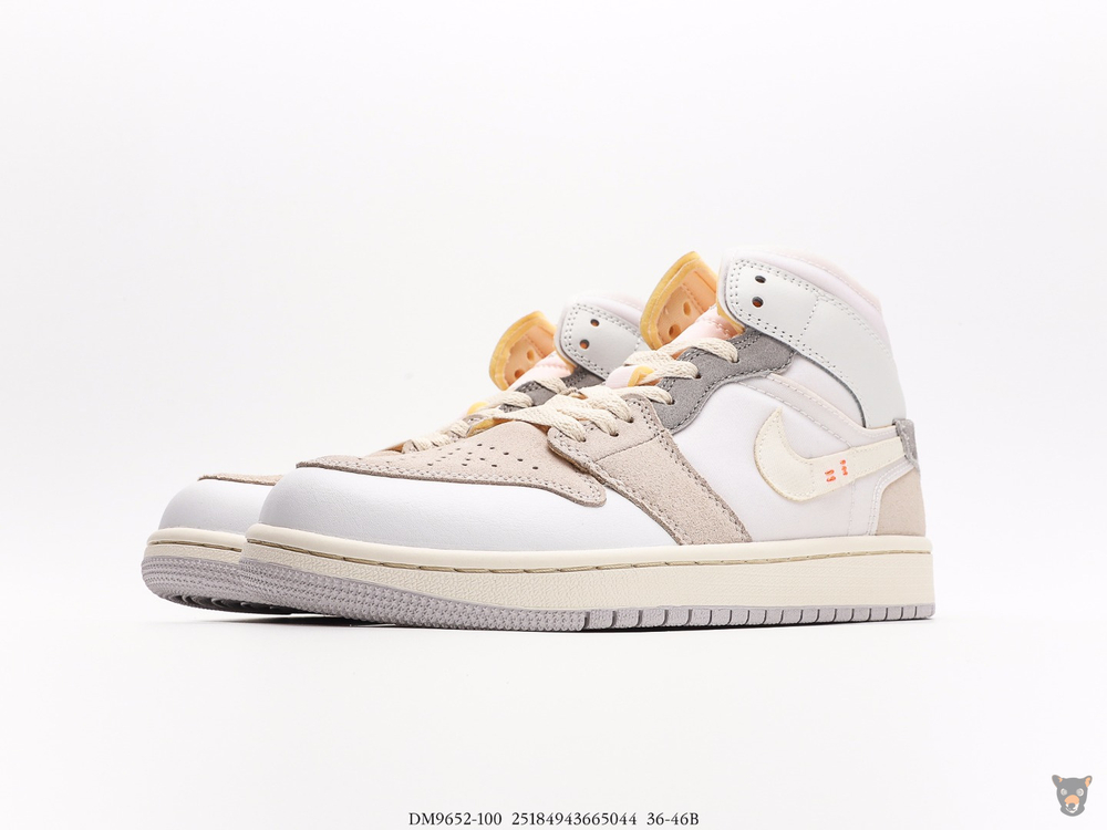 Кроссовки Nike Air Jordan 1 Mid SE Craft "White and Phantom"