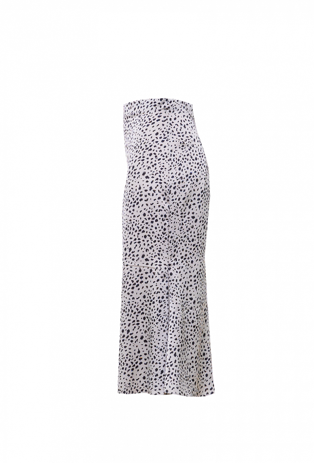 Юбка шёлковая годе серая с черным рисунком 02-03-22 SS