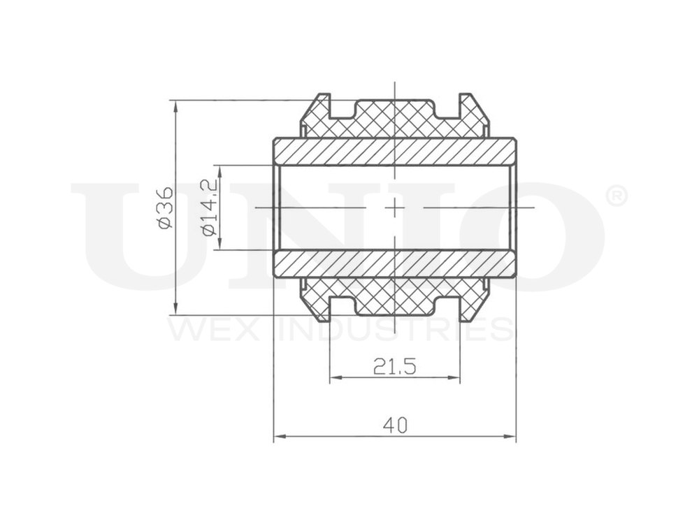 Сайлентблок задней цапфы UNIO RMP-20357