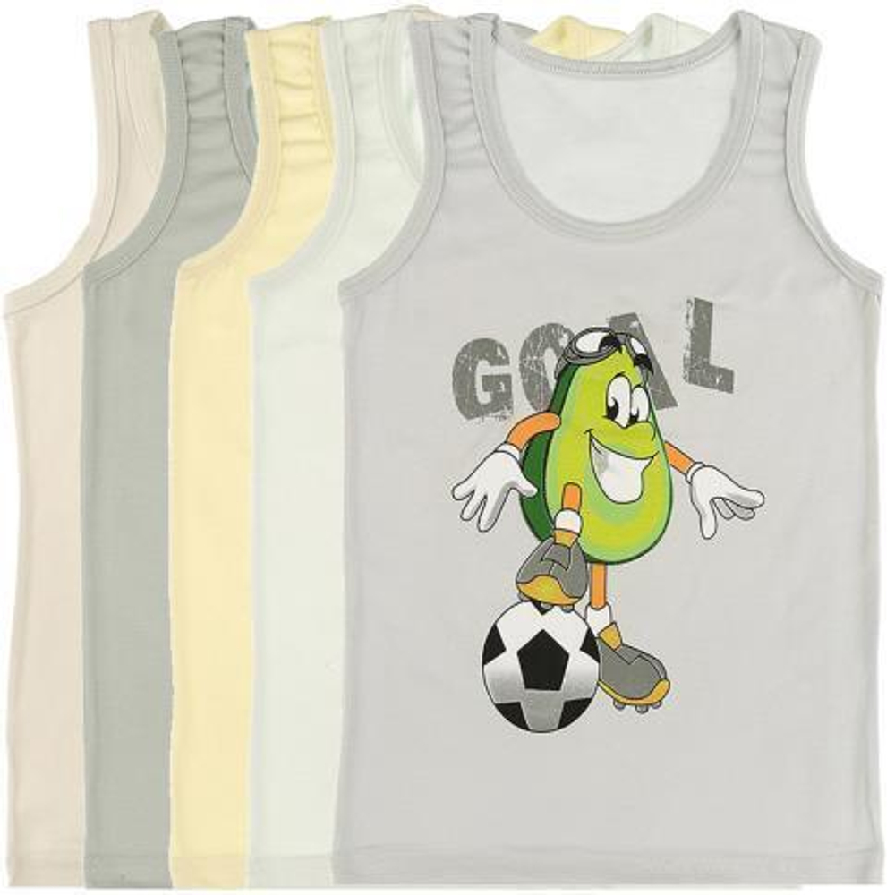 Майка для мальчиков 7771LY 86-92 в ассорт. Donella, 1 шт.