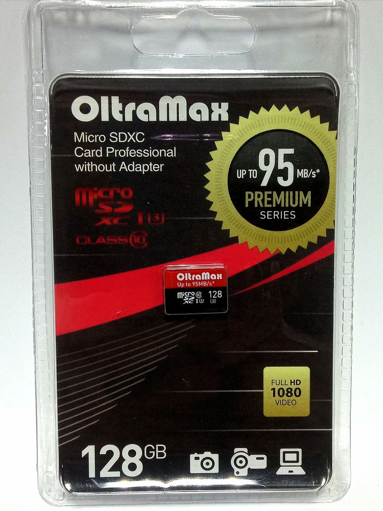 Micro SDXC 128GB Oltramax Class10 UHS-1