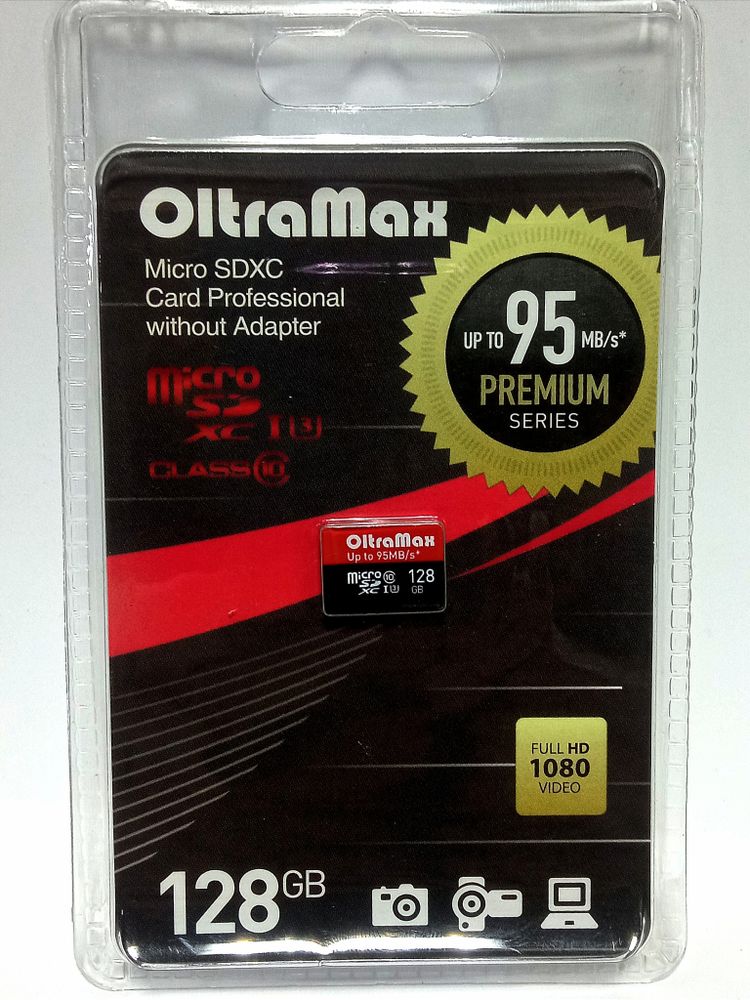 Карта памяти Micro SDXC 128GB Oltramax Class10 UHS-1
