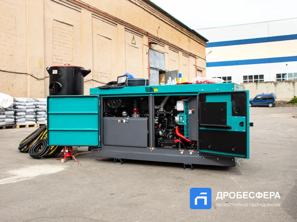 Выездной пескоструй для установки в авто | комплект "Газелист"