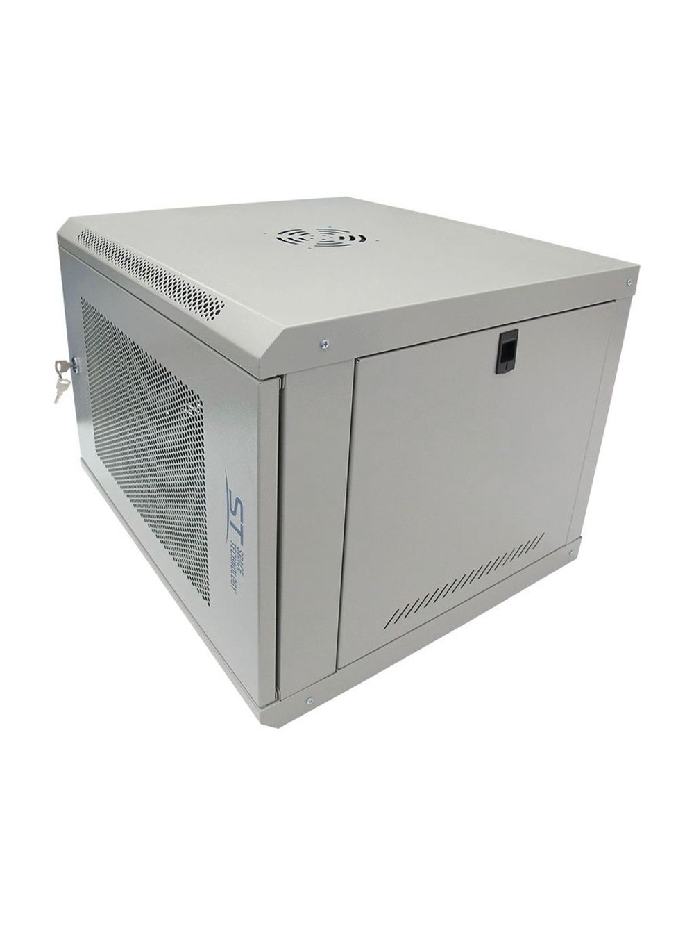 Шкаф телекоммуникационный настенный ST-NCP9U600 (СЕРЫЙ) С ПОЛКОЙ