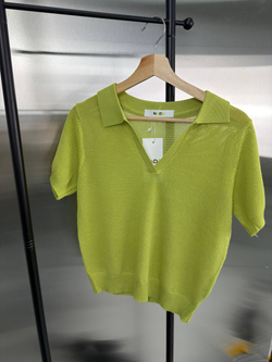 Футболка-поло женская артикул 9610 цвет "фисташковый"