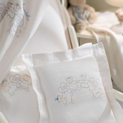 Детское  постельное белье с пледом FAMILY BEBE голубой