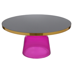Столик кофейный Berg Odd 75см черный/фиолетовый