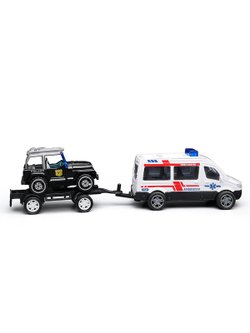 Игровая Машинка с прицепом Полицейская служба (BX-197)