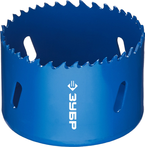 ЗУБР 67мм, коронка биметаллическая, быстрорежущая сталь