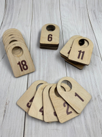 Деревянные номерки (комплекты)