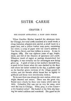 Sister Carrie | Dreiser Theodore
