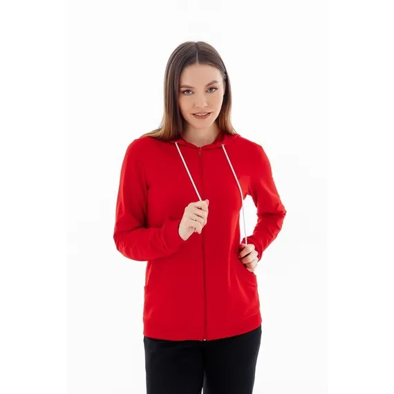 Ветровка женская, размер 42, цвет красный