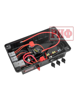 Бокс аккумуляторный 2xUSB, 2x12В, вольтметр с индикацией 420х250х330