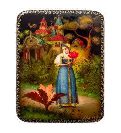 ШК-19/65 Шкатулка в технике декупаж «Аленький цветочек» (10х8х3,5)