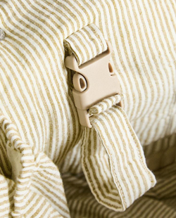 ZARA HOME ХЛОПКОВАЯ СУМКА В ПОЛОСКУ, ЗЕЛЕНЫЙ