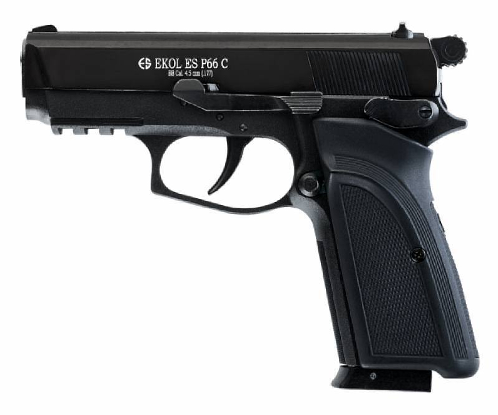 Пистолет пневматический EKOL ES P66 C Black металл кал. 4,5 мм