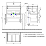 Тумба подвесная с ящиками IDDIS Zodiac, белая, 50 см, ZOD5CB0i95