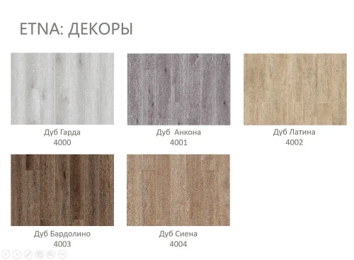 4002 SPC Кварцвиниловый замковый ламинат CronaFloor Etna Дуб Латина 4002 180x1200 3.5 0.15 мм 10 шт. 2.16 м