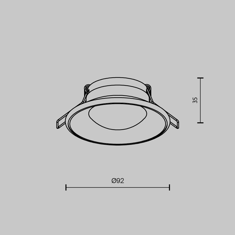 Светильник встраиваемый Maytoni Spark DL096-GU10-W