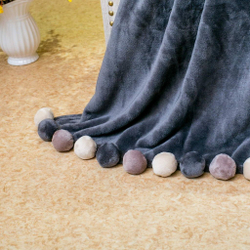 Плед 220x240 Sofi De MarkO Multi-ball темно-серый Китай вид