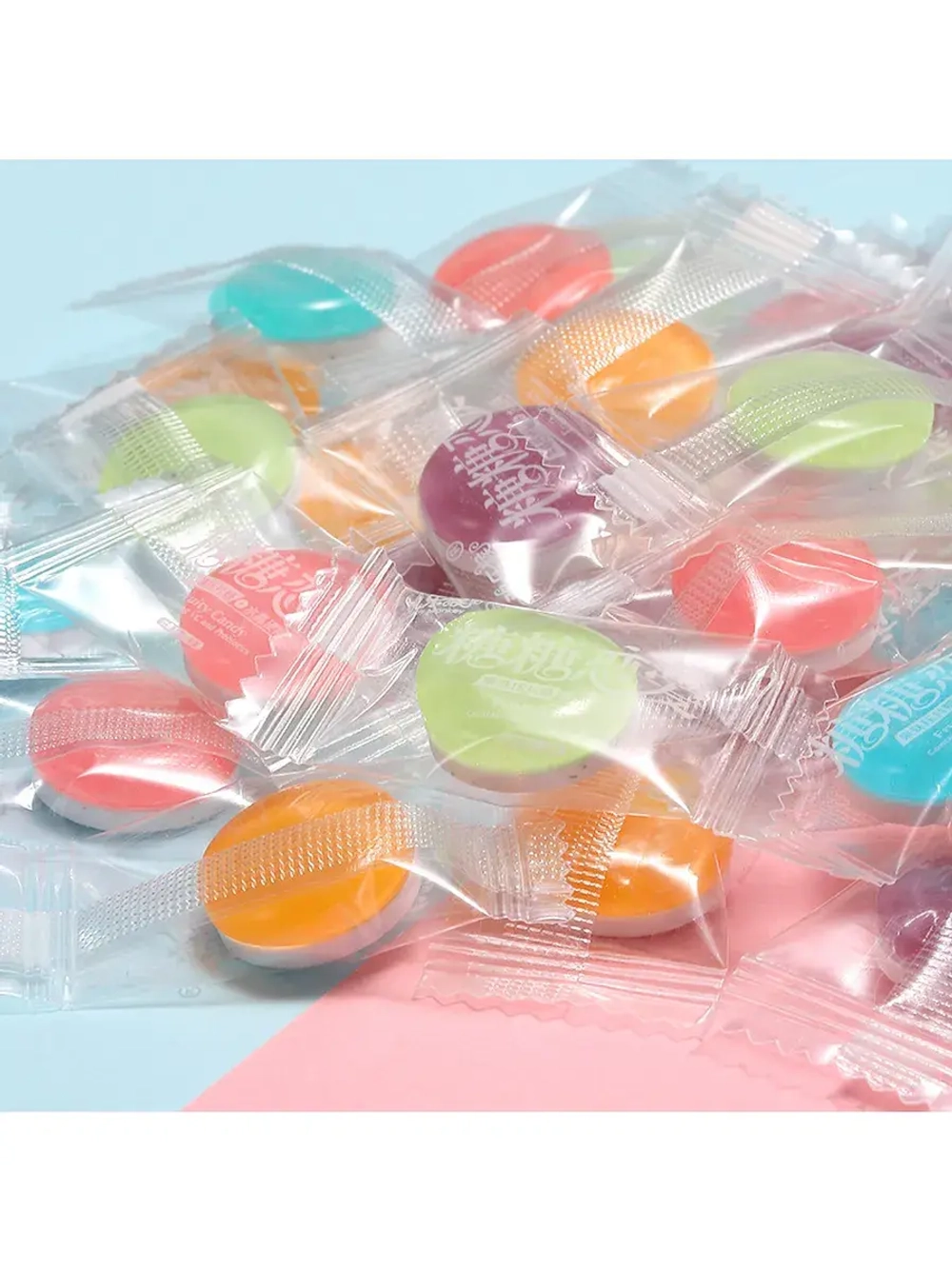 Фруктовые леденцы из Китая "Таблетки" 500 г