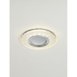 DK LD1 WH Светильник ЭРА декор cо светодиодной подсветкой, прозрачный | Встраиваемые LED светильники