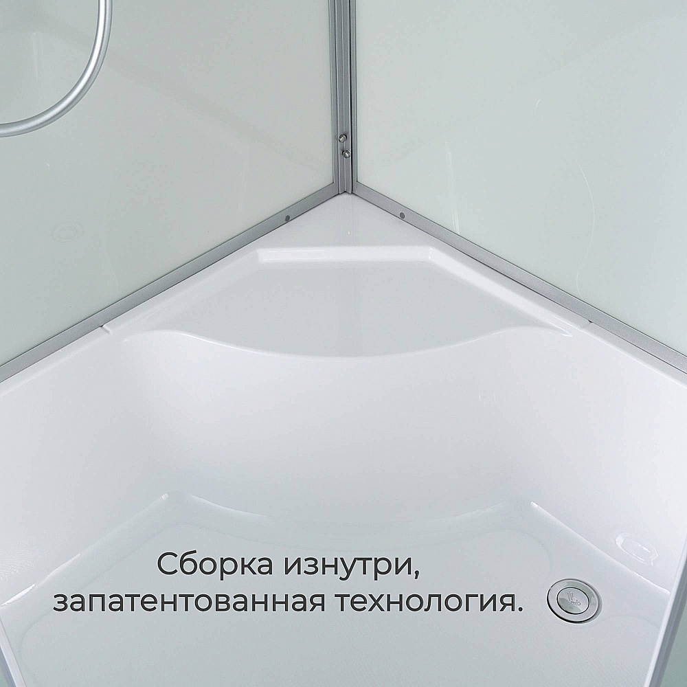 Душевая кабина AvaCan D Серия D5012 LED 120х80 с гидромассажем, с подсветкой