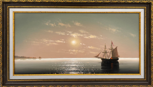 Кириллов С. А. Рассвет на море. Холст, масло. 2020-е.