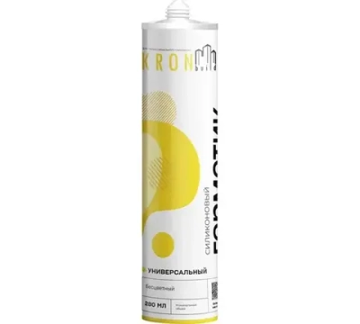Силиконовый универсальный герметик KRONbuild (бесцветный) 280 гр
