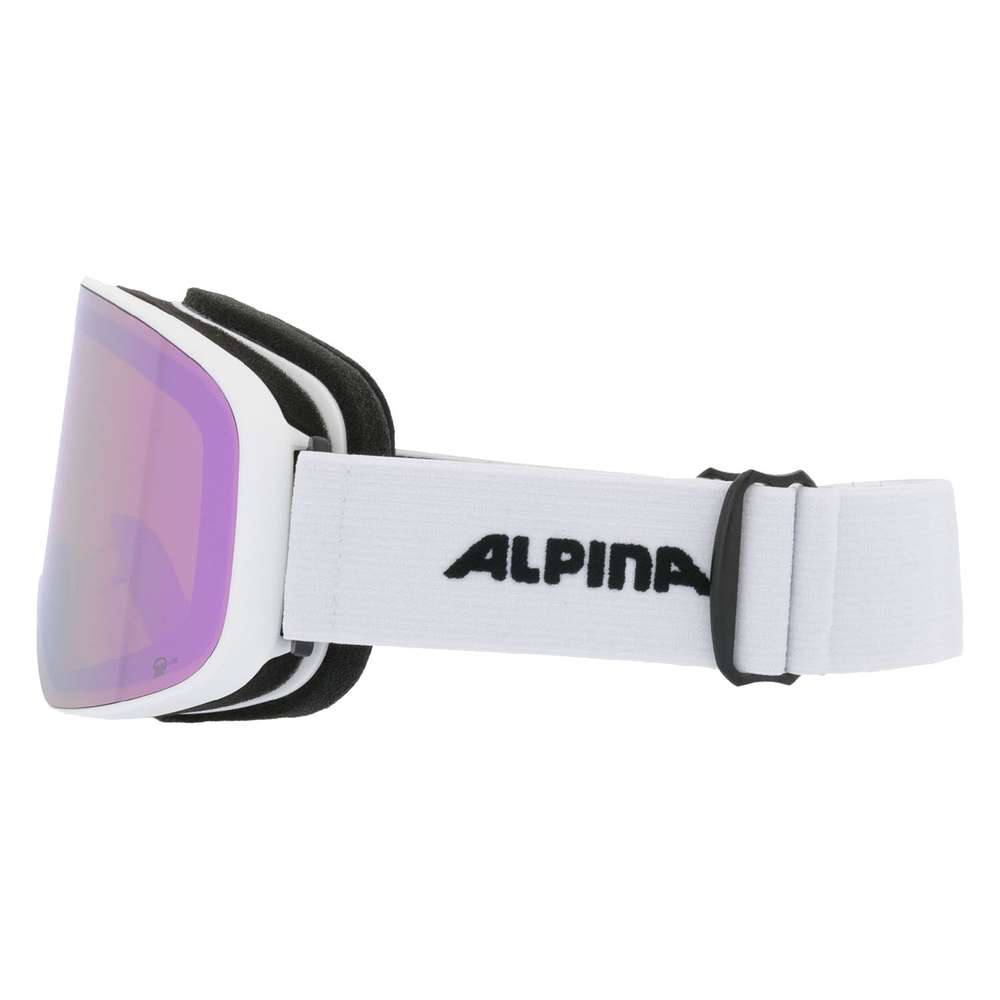 Очки горнолыжные ALPINA Slope Q-Lite White Matt/Q-Lite Rose S2 (б/р)