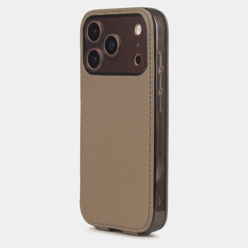 Чехол для iPhone 17 Pro - кожа теленка, капучино