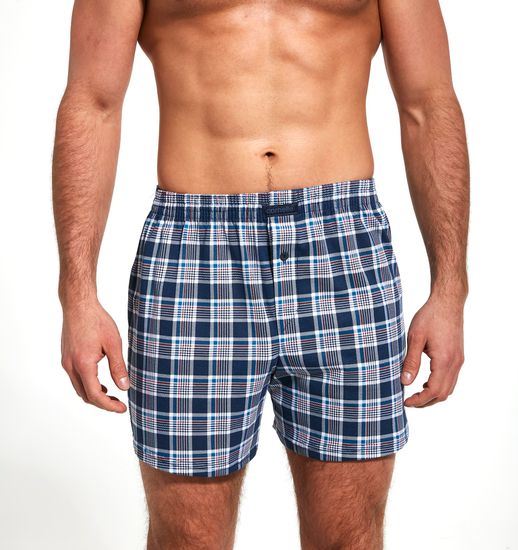 Трусы мужские семейные Cornette Comfort 002/198, клетка бело-синяя