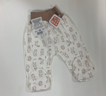 Ползунки-штанишки с закрытыми ножками на широкой резинке швы наружу 3311 коричневый (Размер: 62)