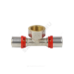 Тройник МП латунь никель пресс Дн 20х3/4"х20 ВР ГОСТ 32415-2013 8011 Aquasfera 8011-03